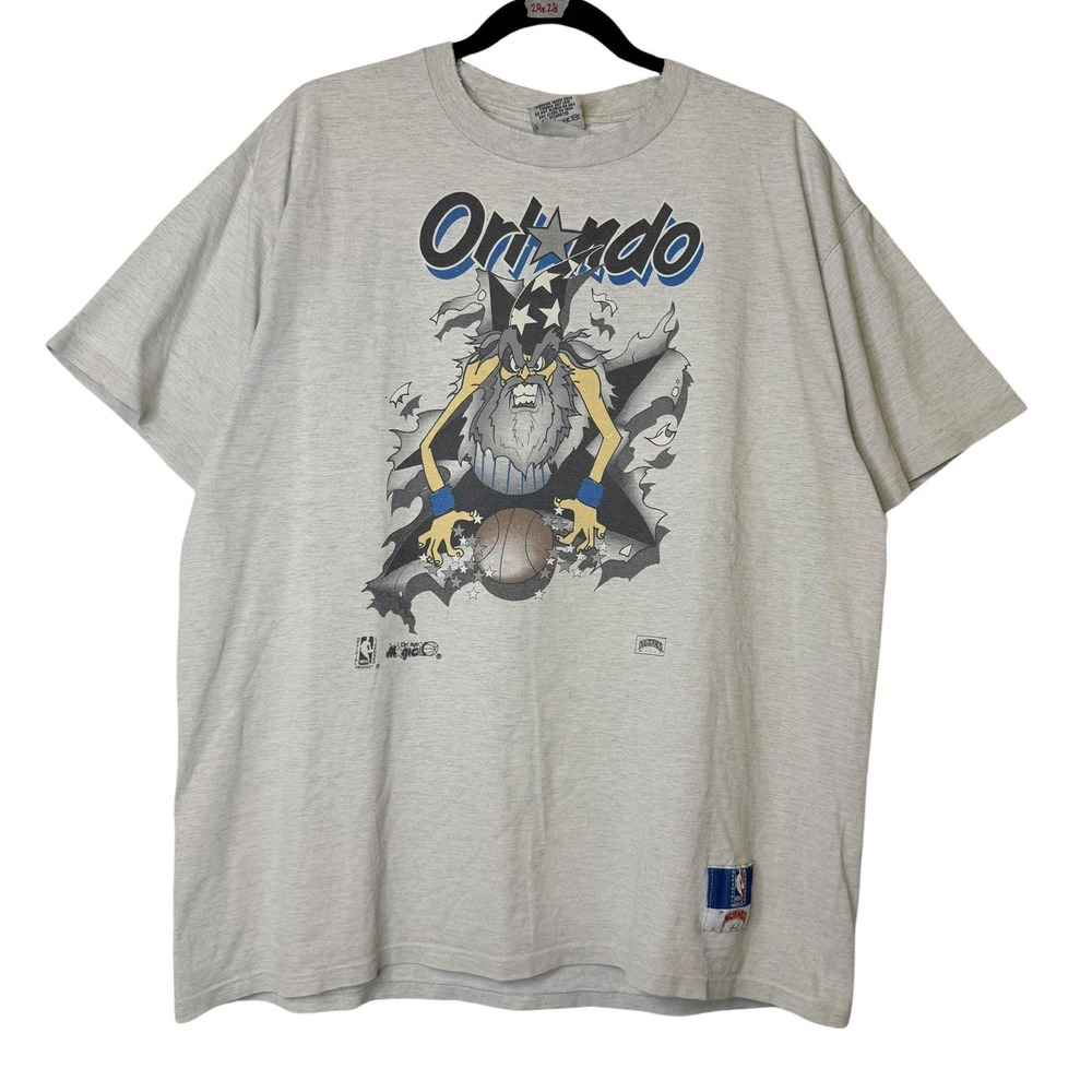 VTG 90s Nutmeg Mens XL Orlando Magic Wizard Breakthrough Shirt NBA Basketball